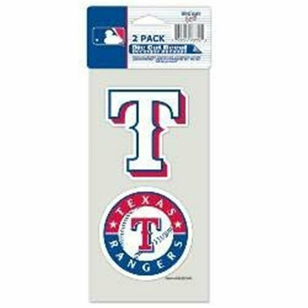 WINCRAFT Texas Rangers Decal 4x4 Perfect Cut 2PK 3208547655